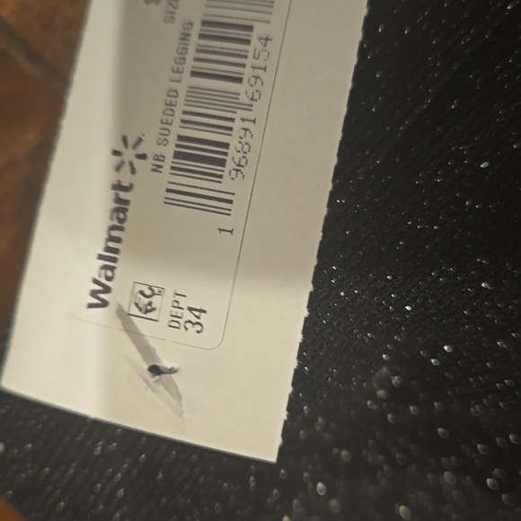 Madden NYC Black Glittery Semi Sheer Pull On Pants - Picture 3 of 9